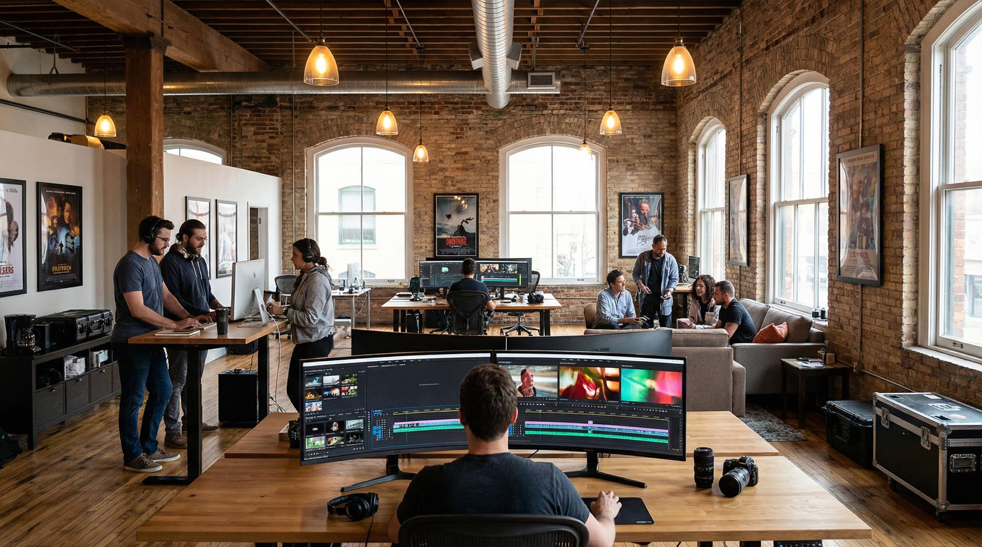 青柠视频影视传媒公司办公环境